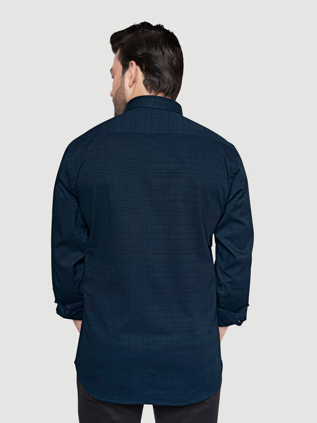Men's Designer Shirt with Collar Accessory & Broach