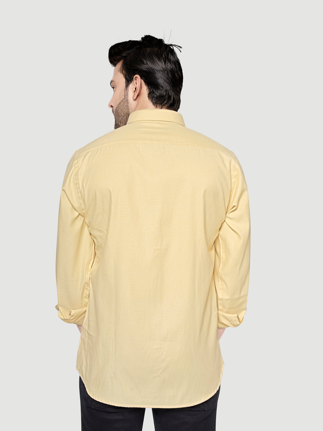 Black and White Shirts Men's Formal Dobby Shirt-11
