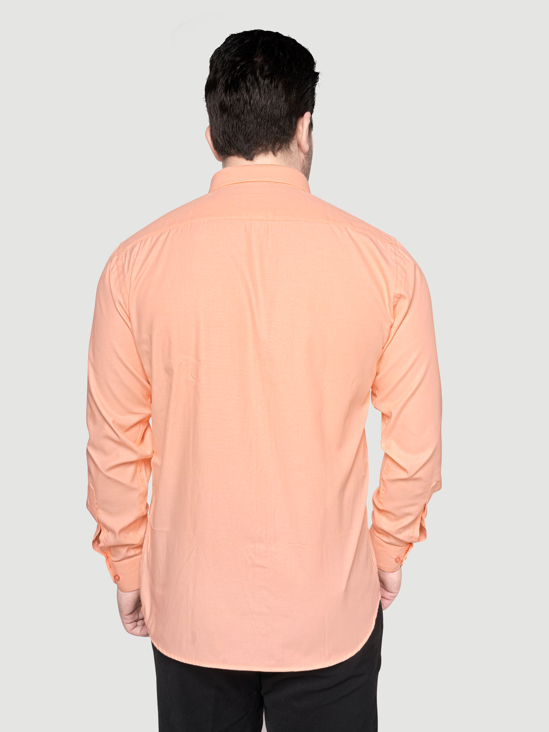 Black and White Shirts Men's Formal Dobby Shirt-9