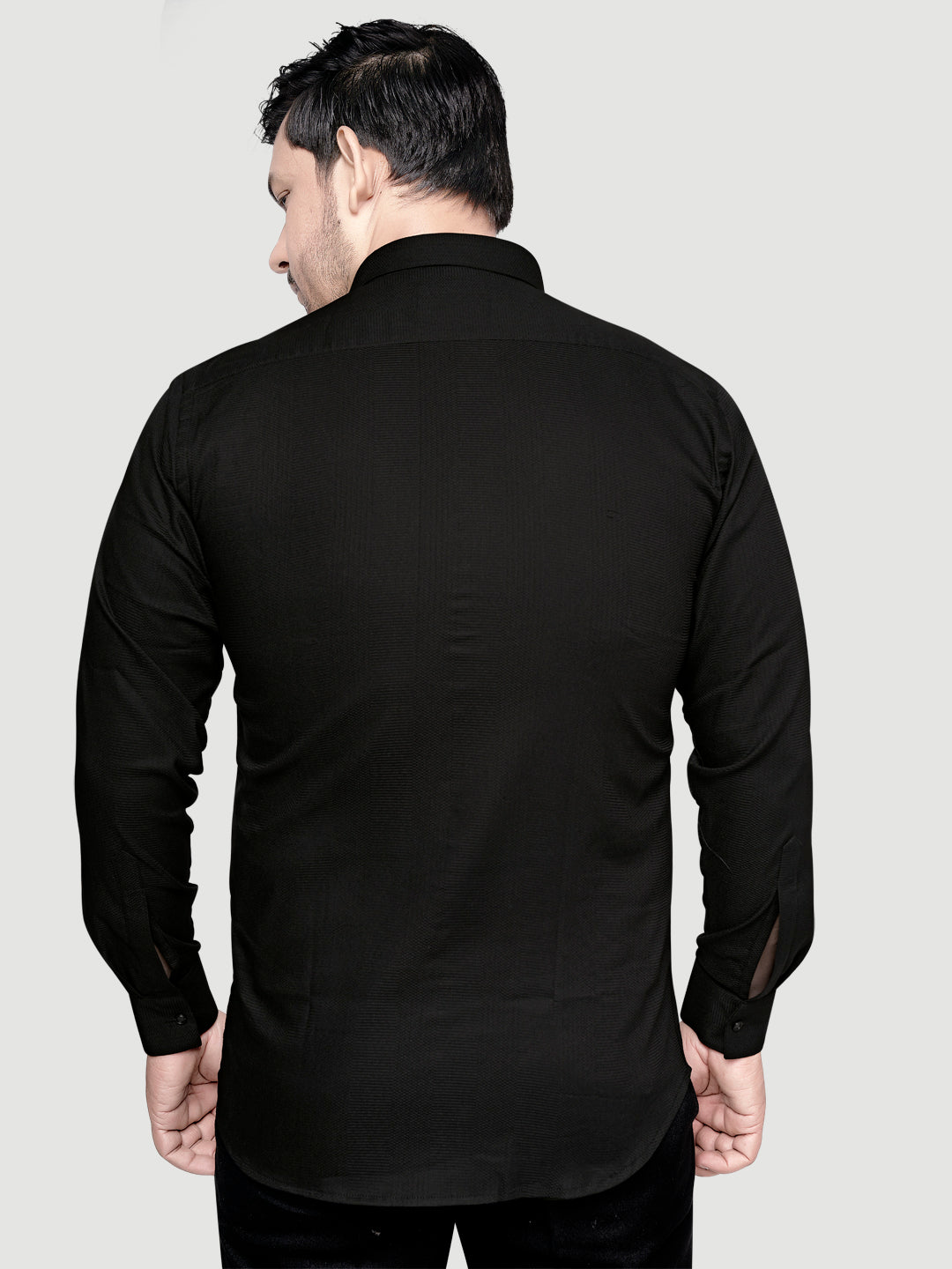 Designer Shirt with Collar Accessory & Metal Broach