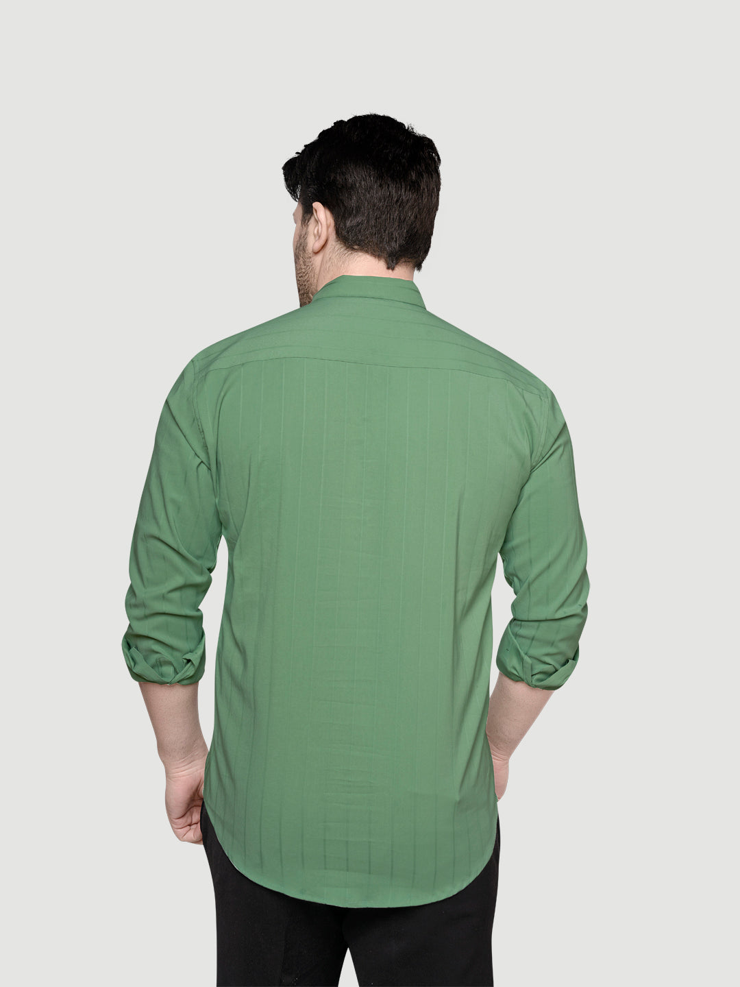 Black and White Men's Designer Short Kurta-3