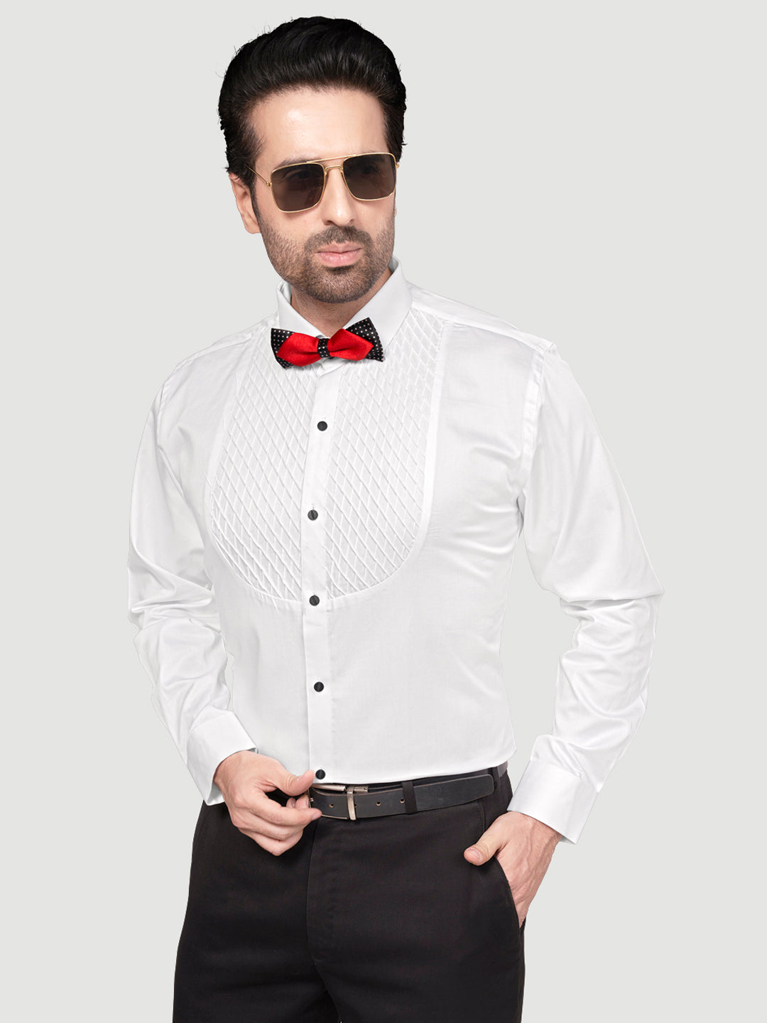 Black and White The Perfect Tuxedo Shirt Whits