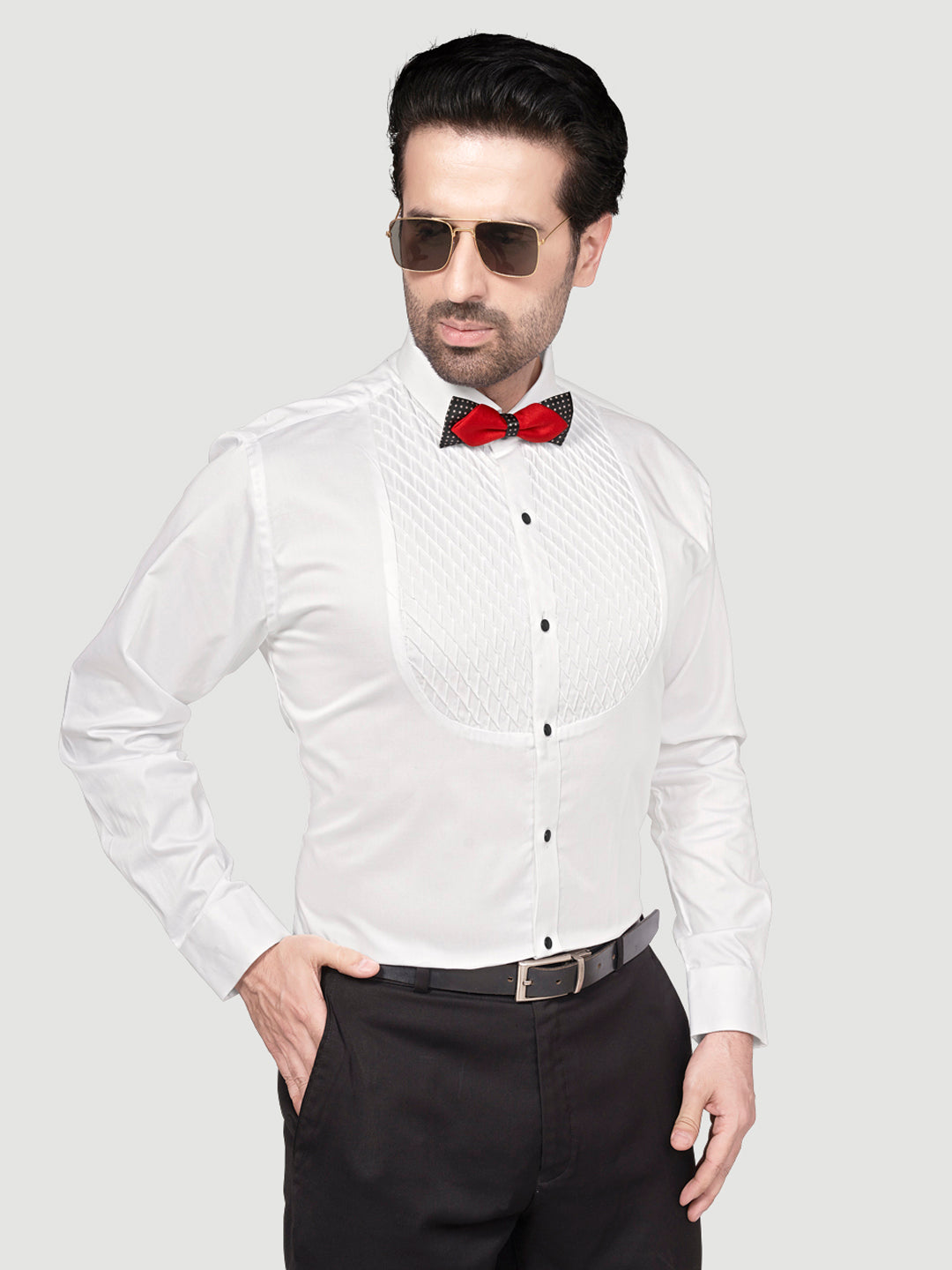 Black and White The Perfect Tuxedo Shirt Whits