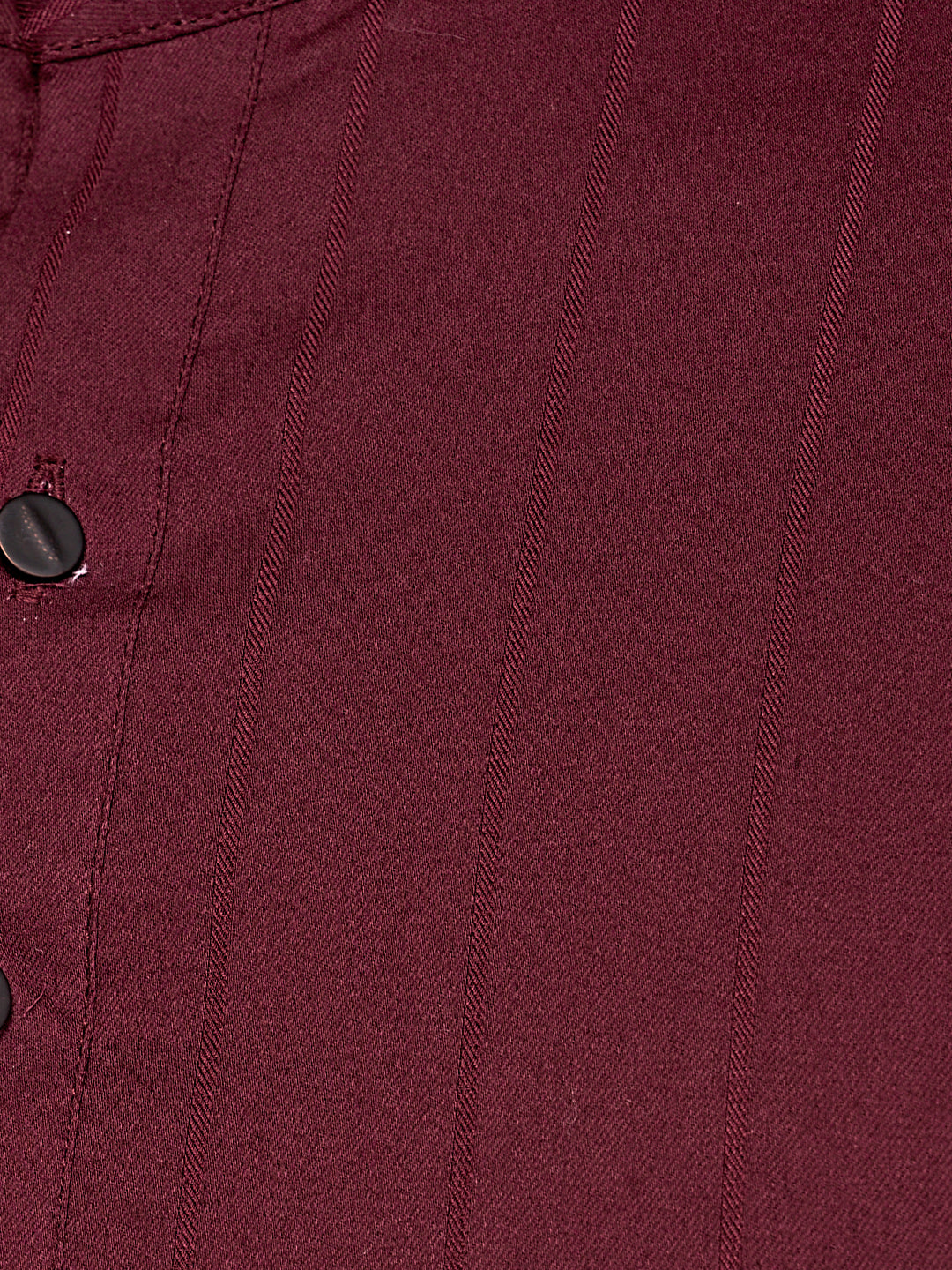 Black & White Men's Casual Short Kurta Maroon