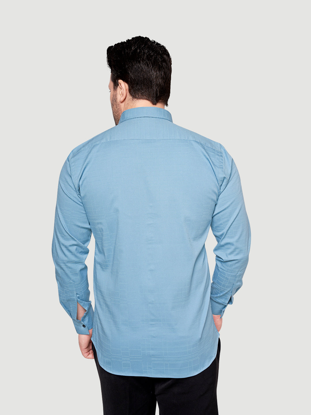 Men's Designer Shirt with Collar Accessory & Broach-4