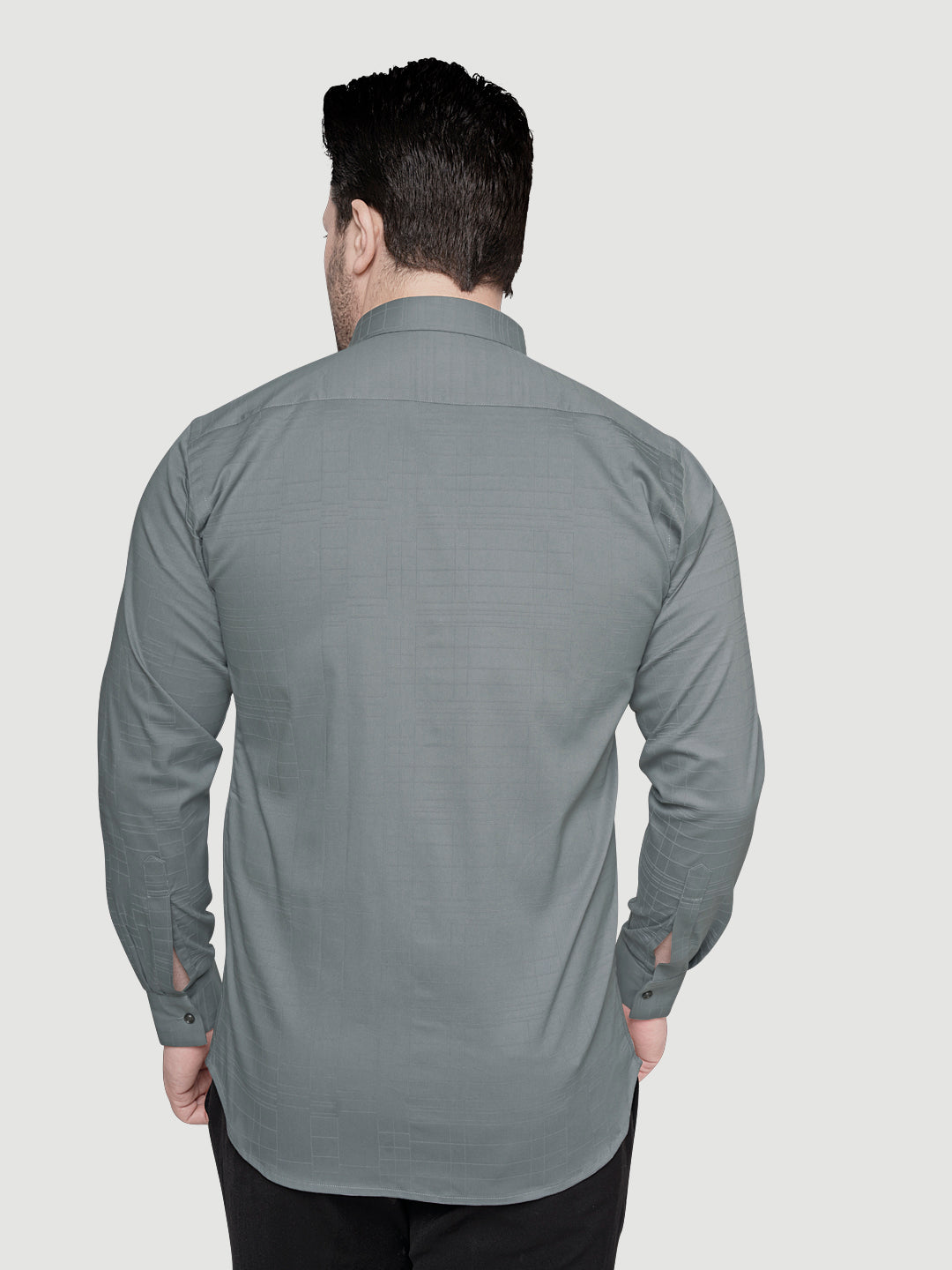 Men's Designer Shirt with Collar Accessory & Broach-6
