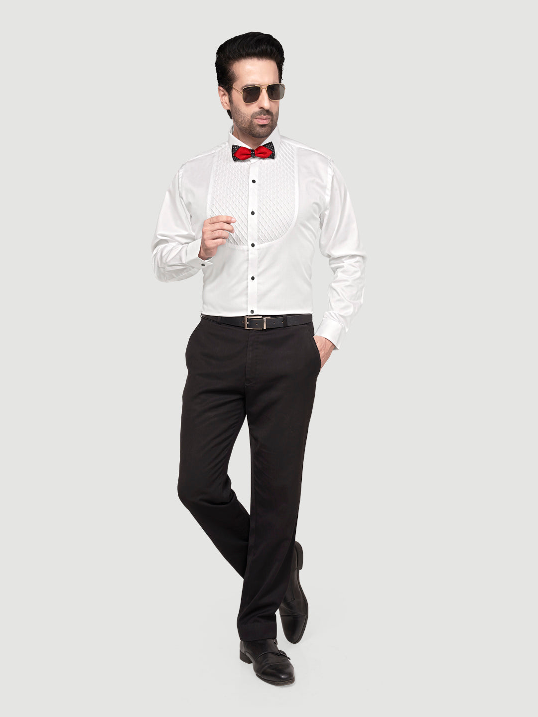 Black and White The Perfect Tuxedo Shirt Whits