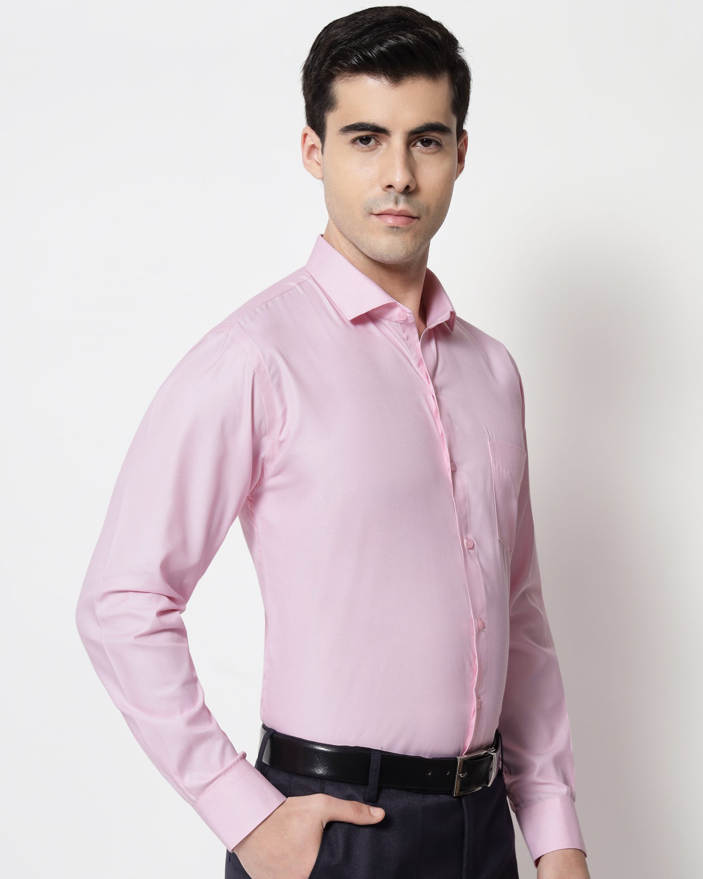 Pink Dobby Shirt