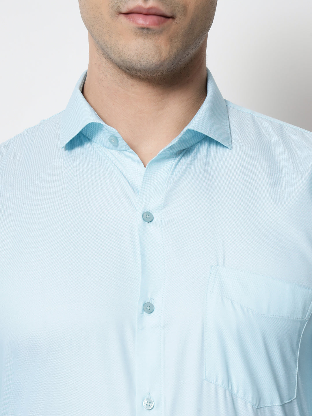 Black and White Shirts Turquoise Dobby Shirt